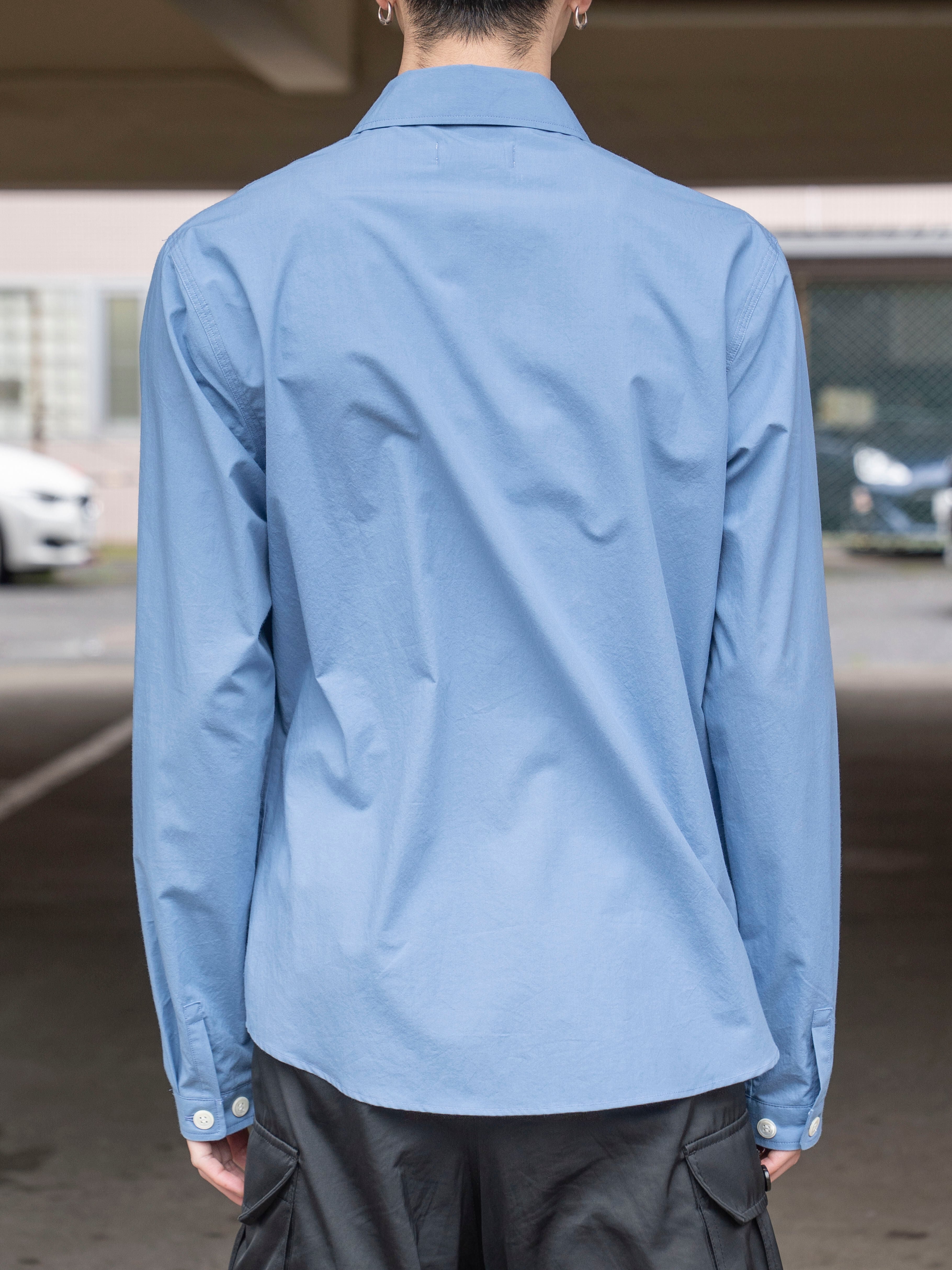 ANOTHER ASPECT ANOTHER Zip Shirt 1.0 JPN Ocean Blue | BEST PACKING