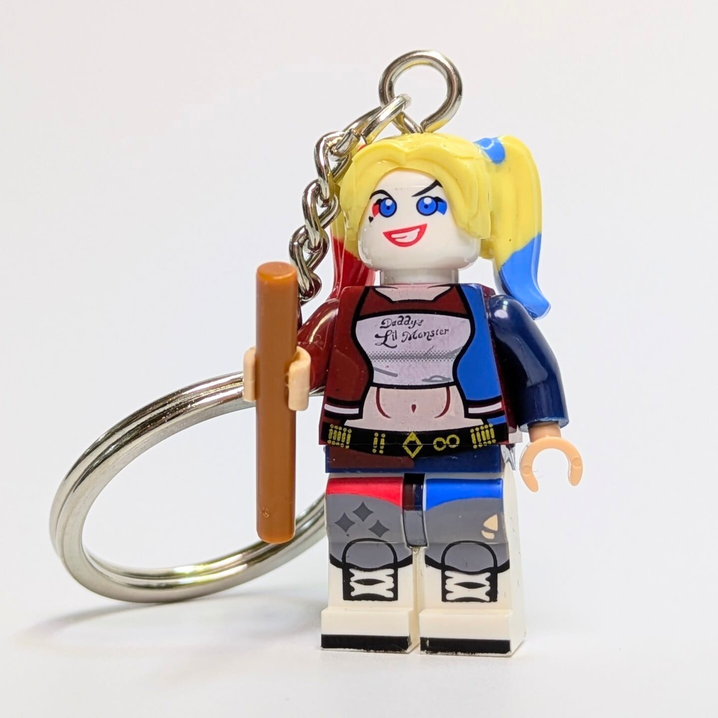 ♧【 ブロックフィギュアキーホルダー 】 スーサイド・スクワッド / ハーレイ・クインの華麗なる覚醒 BIRDS OF PREY / Harley Quinn ( ハーレイ・クイン )　〚アメリカン雑貨 アメトイ〛