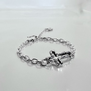 OPEN CROSS CHAIN BRACELET / オープンクロスチェーンブレスレット