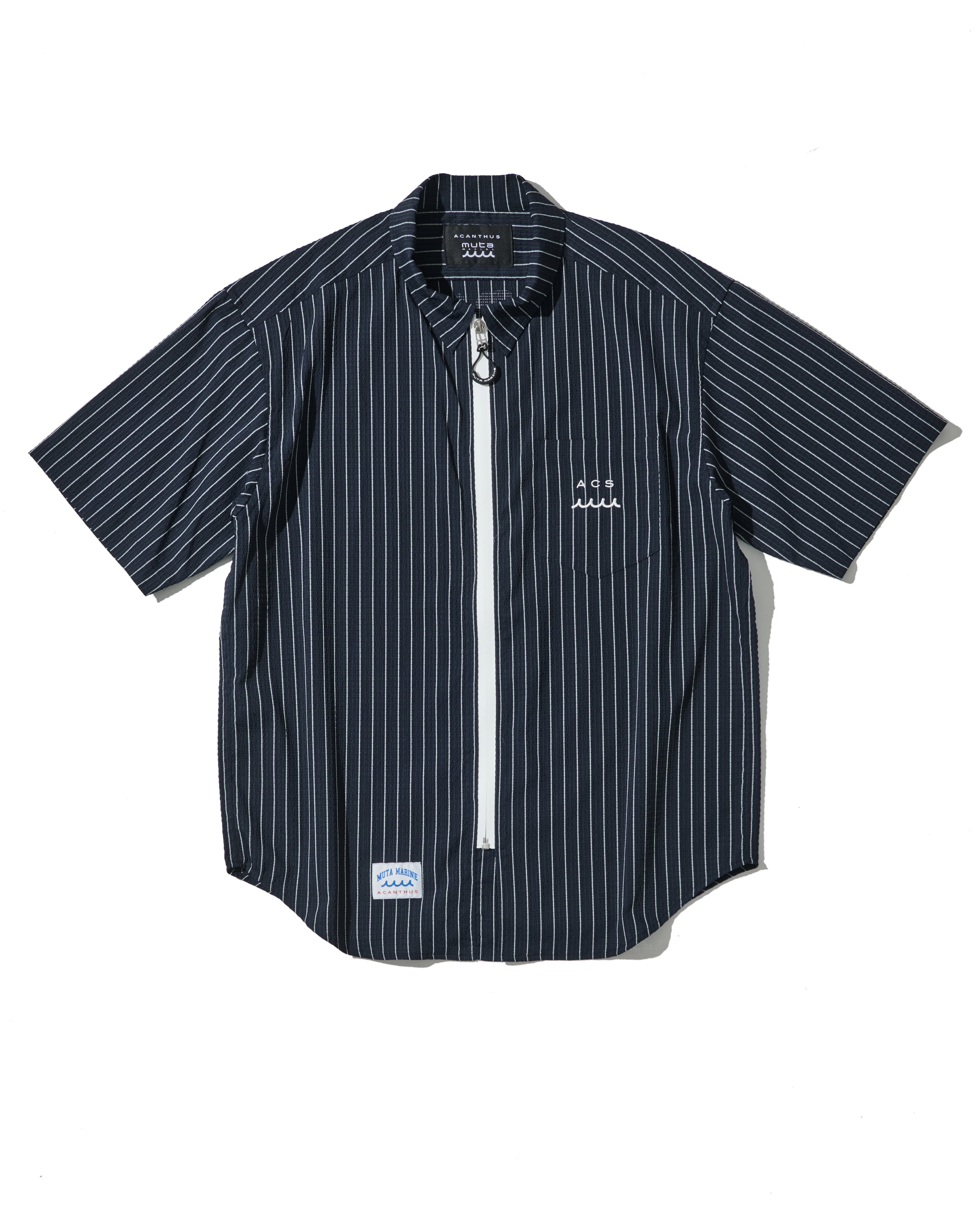 muta MARINE × ACANTHUS ジップアップ 半袖シャツ | ACANTHUS ONLINE STORE