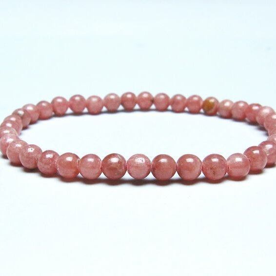 インカローズ ブレスレット 5mm ロードクロサイト ブレス 一点物 メール便可 [M便 1/10] 111-46517