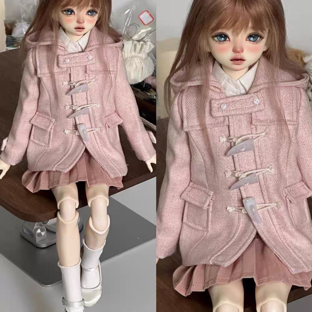 LINLANG ダッフルコート 青川高校bjd娃衣熊妹mdd制服jk毛呢 熊妹 LINLANG ダッフルコート 青川高校bjd娃衣熊妹mdd制服jk毛呢 熊妹