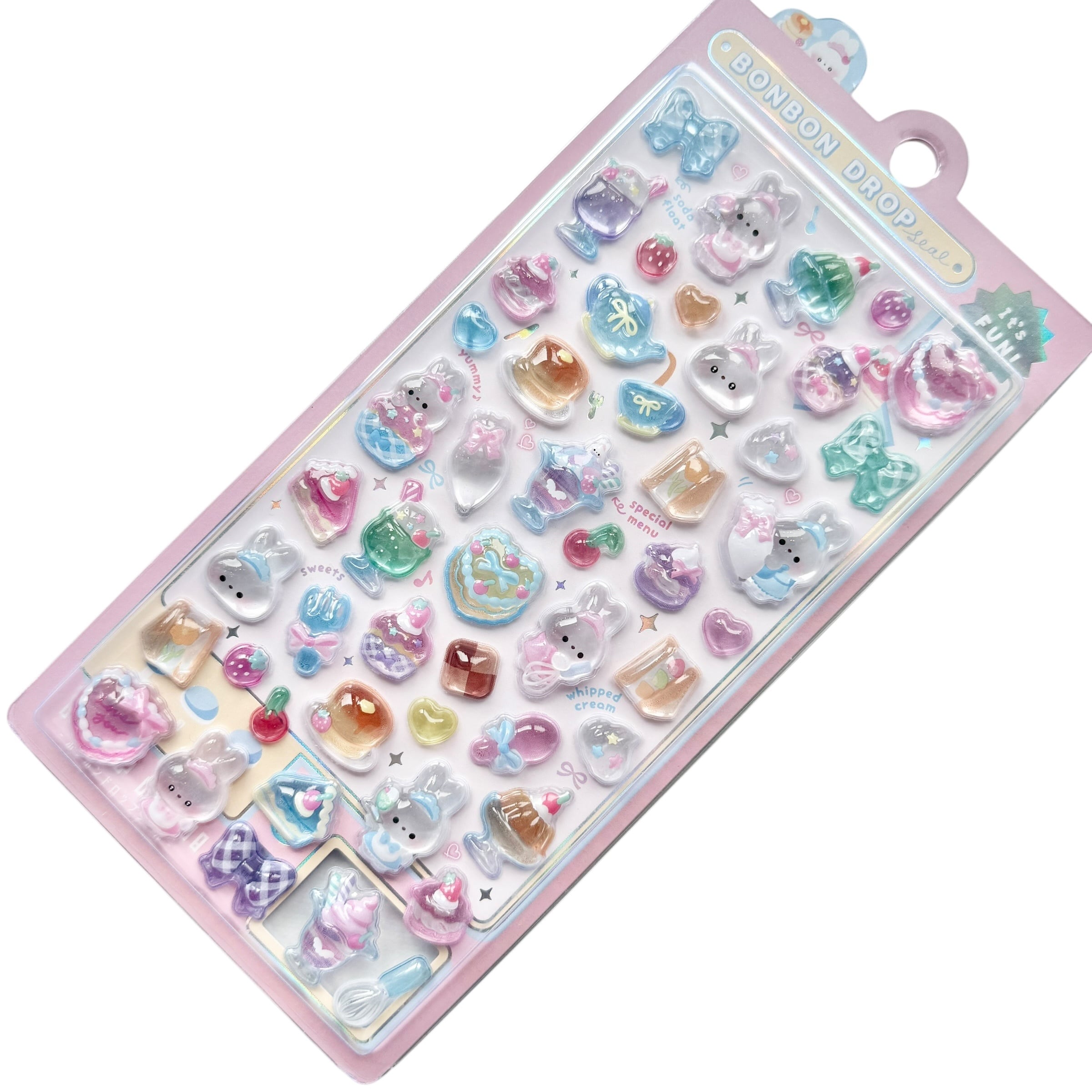 5枚セット】ボンボンドロップシール ちょこみん すいーつ うぃっしゅ