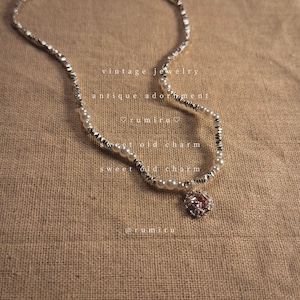 ハンドメイド ヴィンテージ ジュエリー パール ネックレス