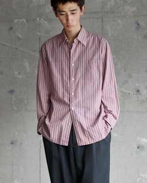 “Charvet” striped dress shirt / Made In FRANCE