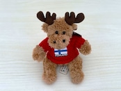 【NORDIC SOUVENIR】ムース スモール フィンランドセーター RED