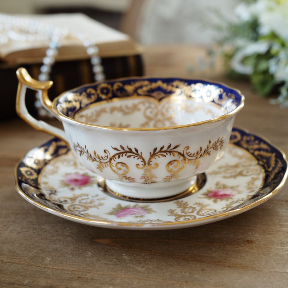 美品】英国コウルドンcauldon 1910年頃 カップ＆ソーサー | antique
