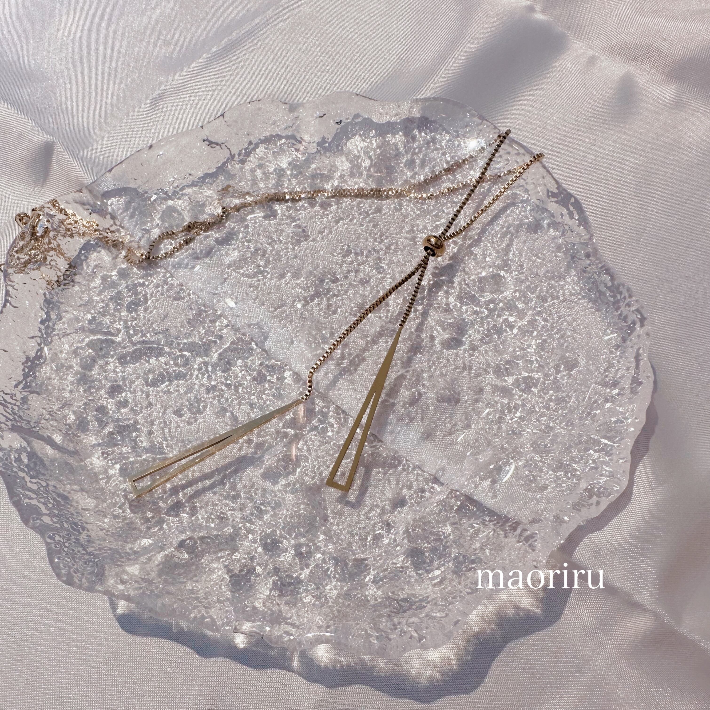 金アレ対応 316L タッセルネックレス(035)