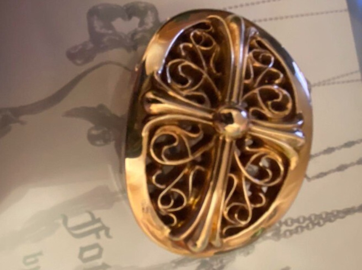 CHROME HEARTS クロムハーツ 1inch bronze オーバルバックル 