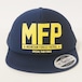 【在庫限りで販売終了】Short Visor Trucker Mesh Cap / MFP / Navy / Navy / Yellow