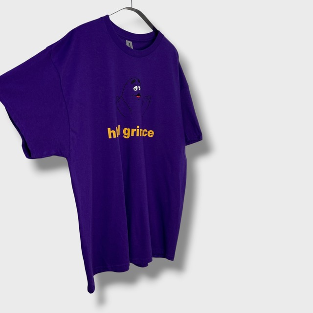 グリマス キャラクターTシャツ マクドナルド XL パープル プリントTシャツ