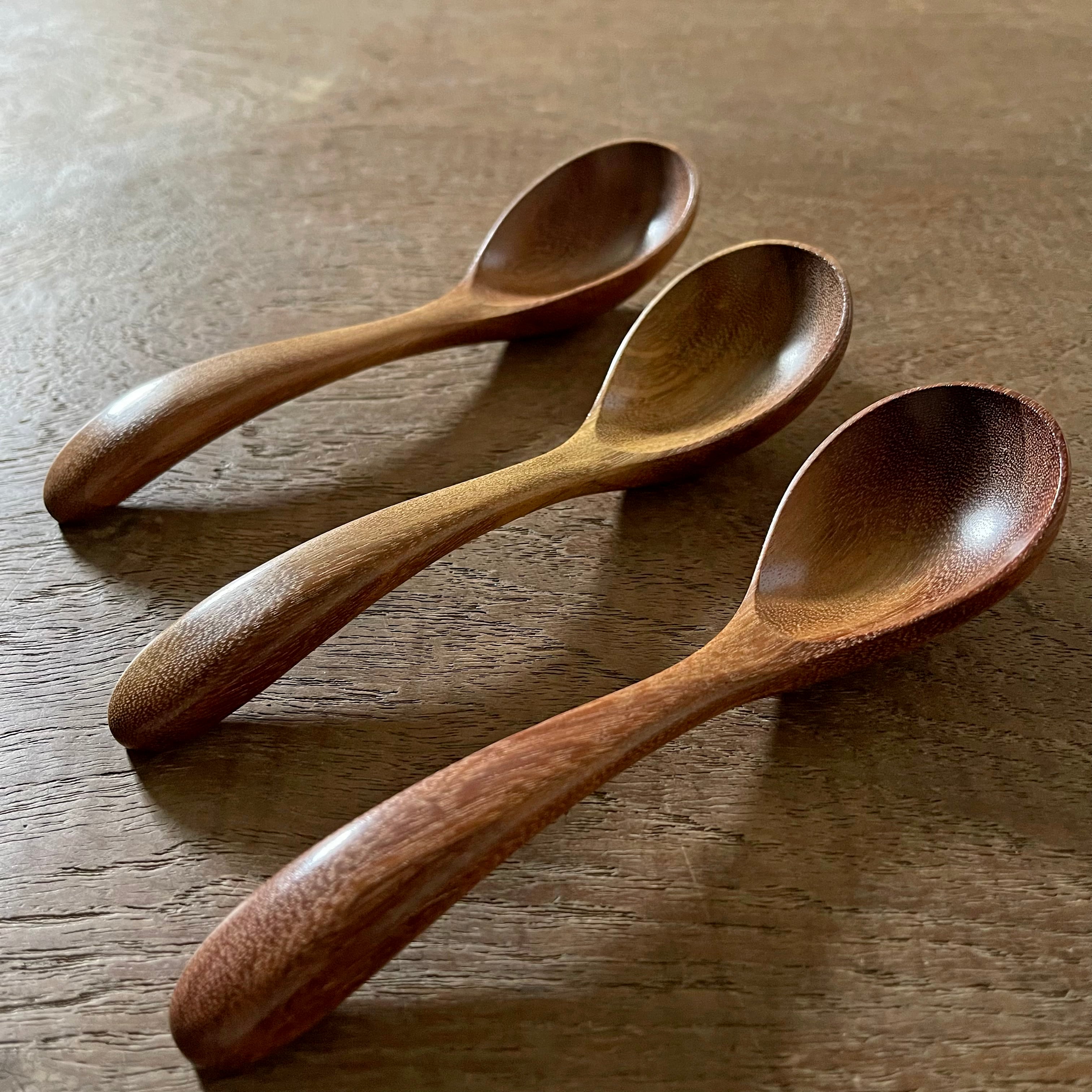 木製 蓮華スプーン(メンガ) 4cm x 15.5cm | Paddle(パドル)