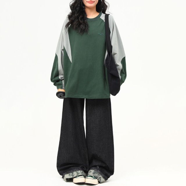 one-point raglan long tee　ワンポイントラグランロングティー　J1490