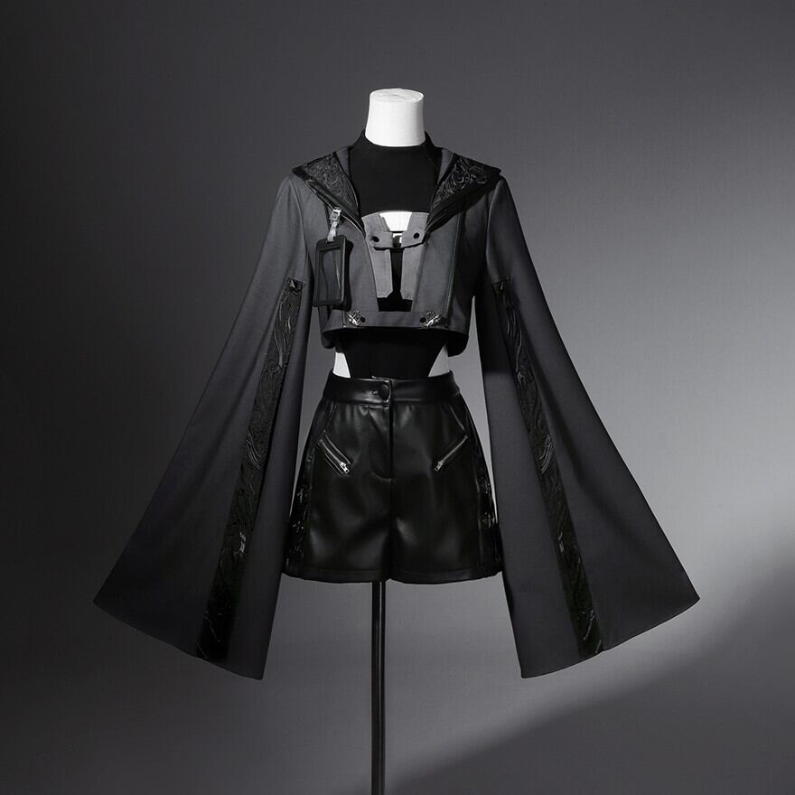 サブカル 服 地雷系 通販 ゴスロリ セットアップ 3点セット ダーク