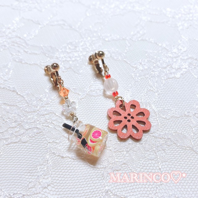 再販！清楚 ヘアクリップ 髪留め マーガレットヘアピン／イエロー(NO 