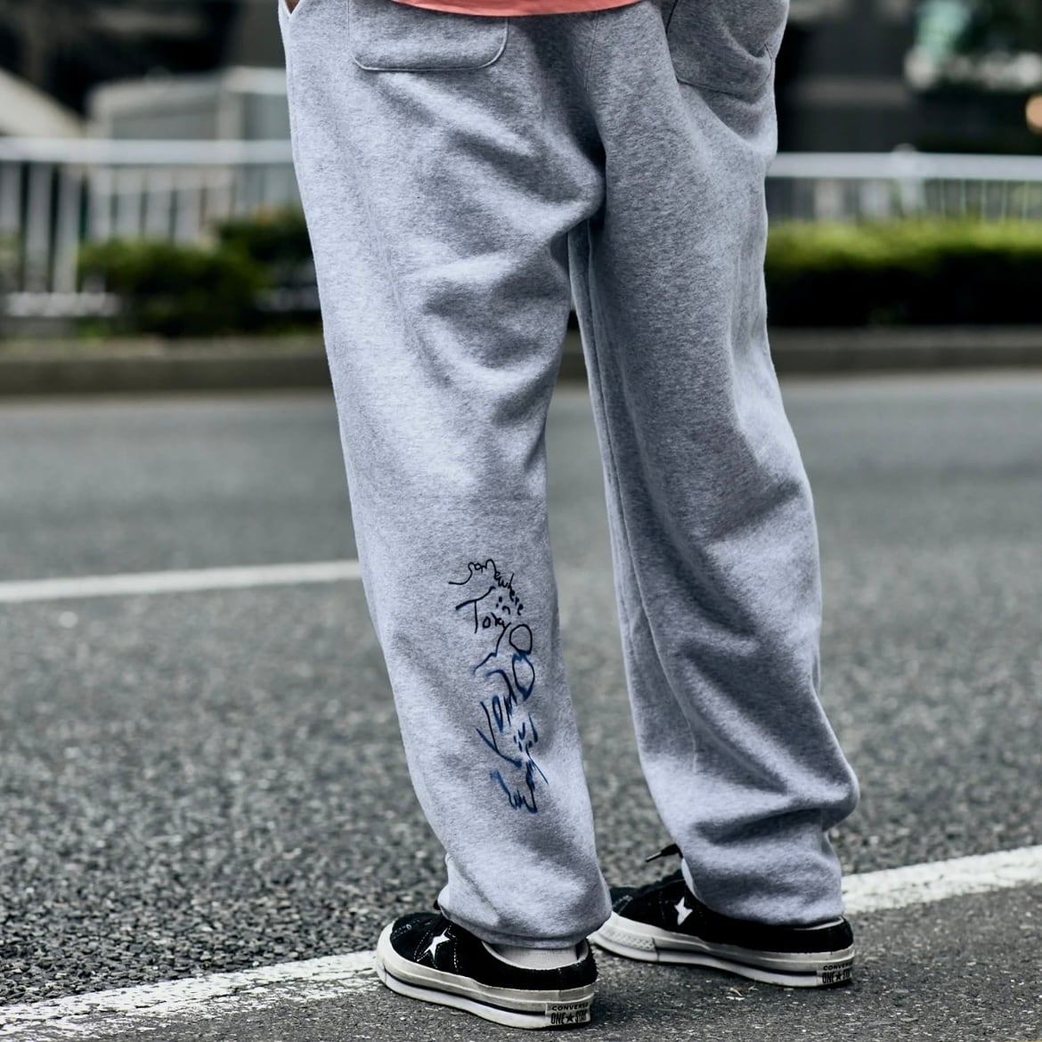 Somewhere in Tokyo / Melt Logo Sweat Pants Designed by Tomoo Gokita (サムウェア  スウェットパンツ 五木田智央)