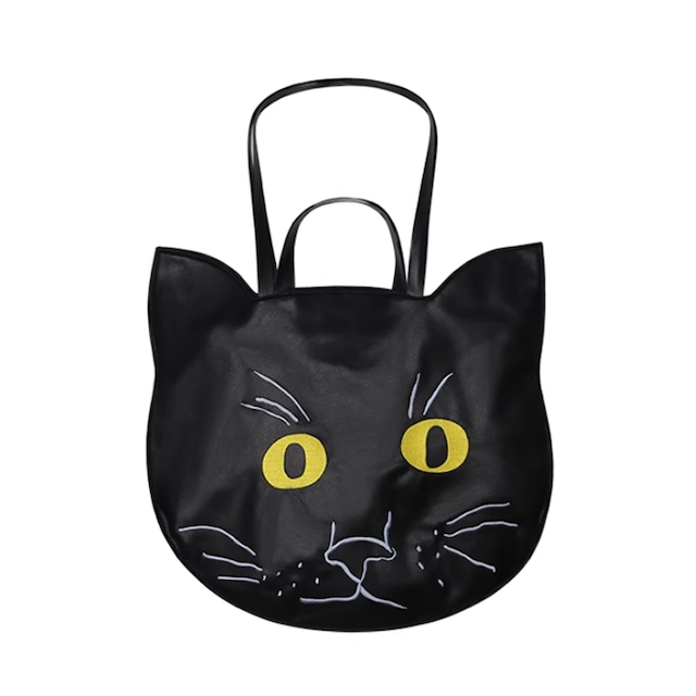 【Camoooni】黒猫ビッグショルダーバッグ 10640