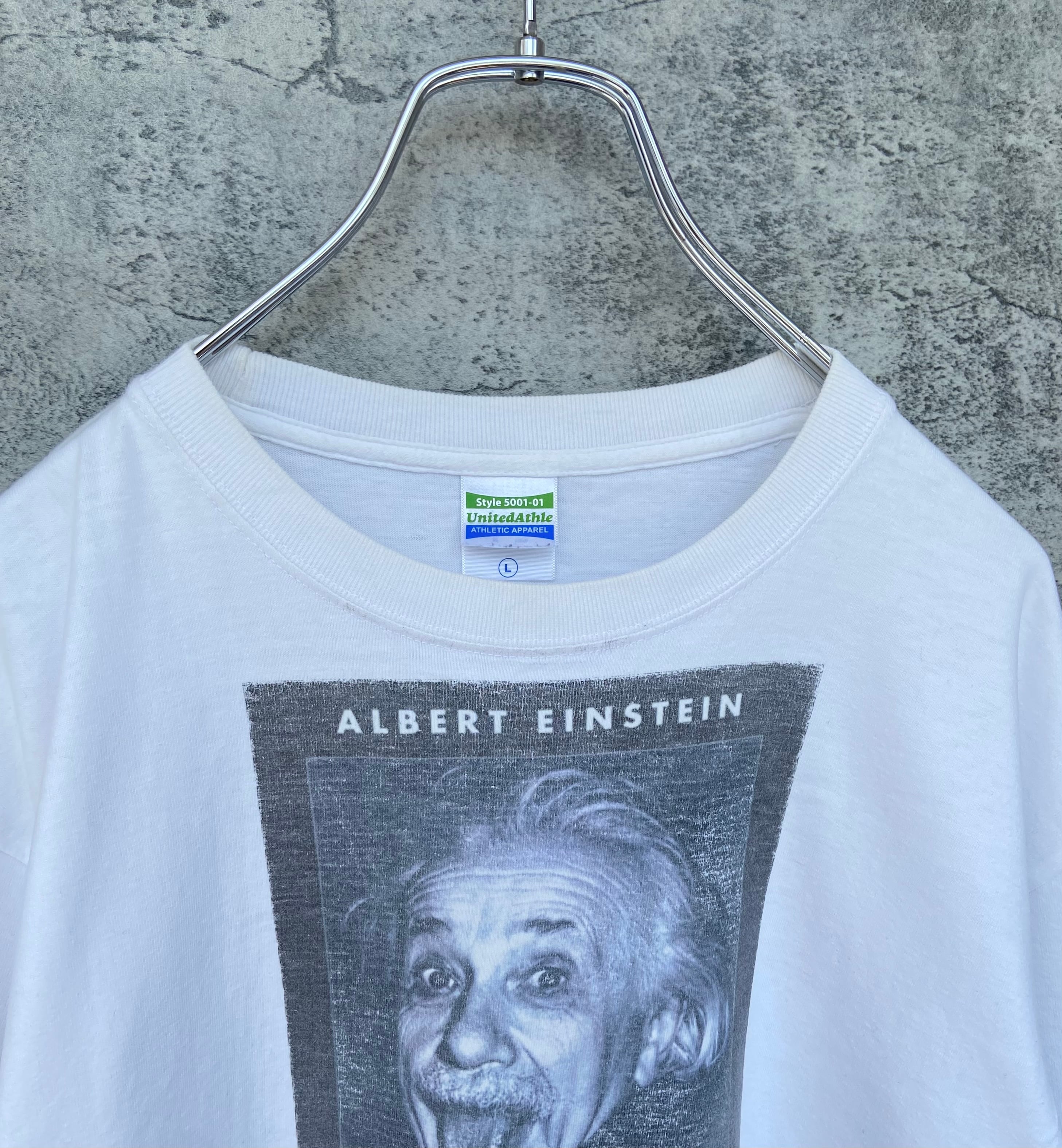 Albert Einstein アインシュタイン 黒 Tシャツ ボックスデザイン