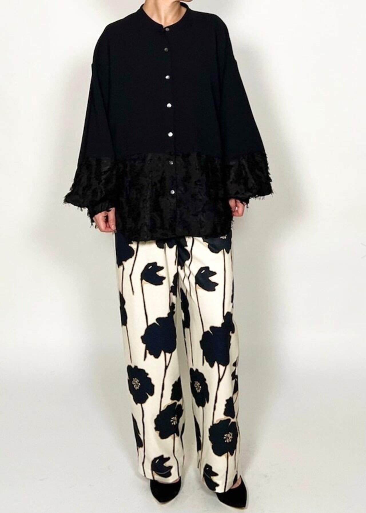 テンセルデニムフリルポンチョ | chocola