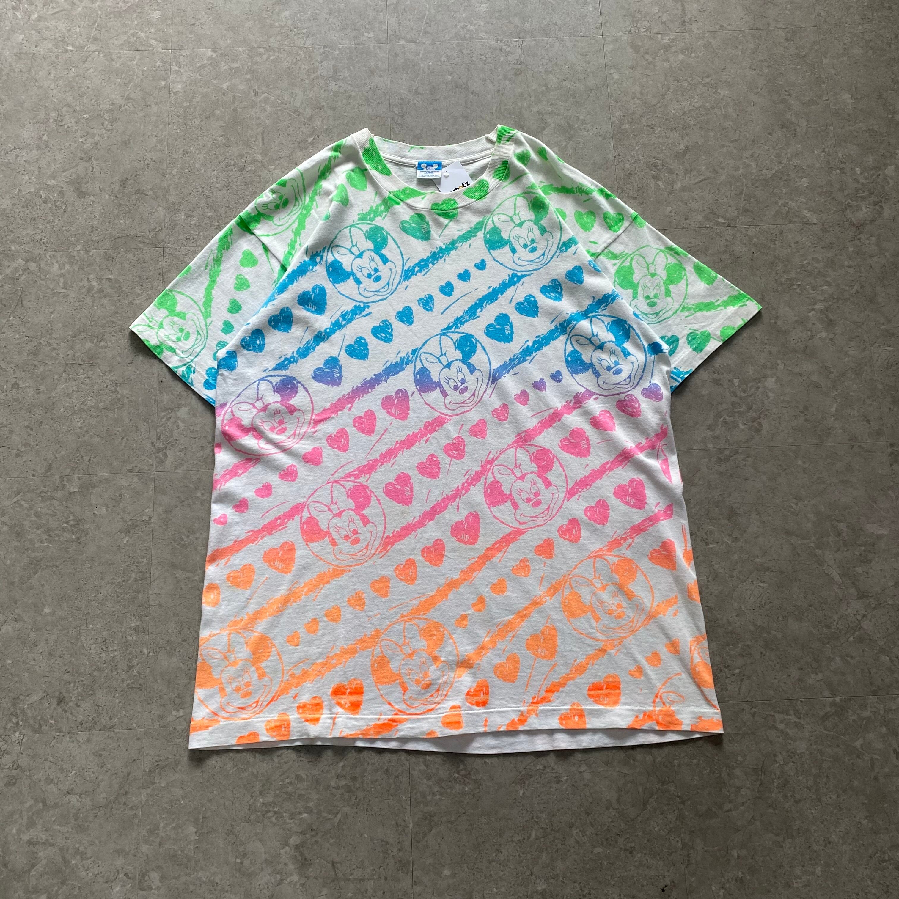 80s Minnie Mouse all over print T-shirt【仙台店】