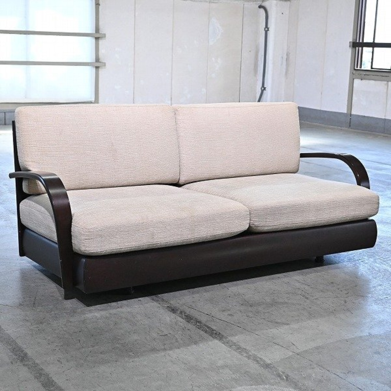 arflex 47万「POPPY/ポピー」2人掛け ソファ アーム 2P 布 モダン ラウンジ リビング ダイニング ウッドフレーム アルフレックス