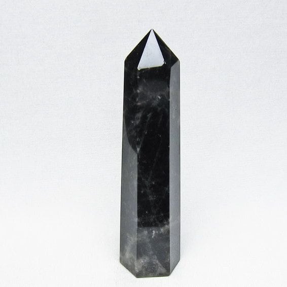 モリオン 六角柱 黒水晶 ポイント 置物 一点物 142-11227