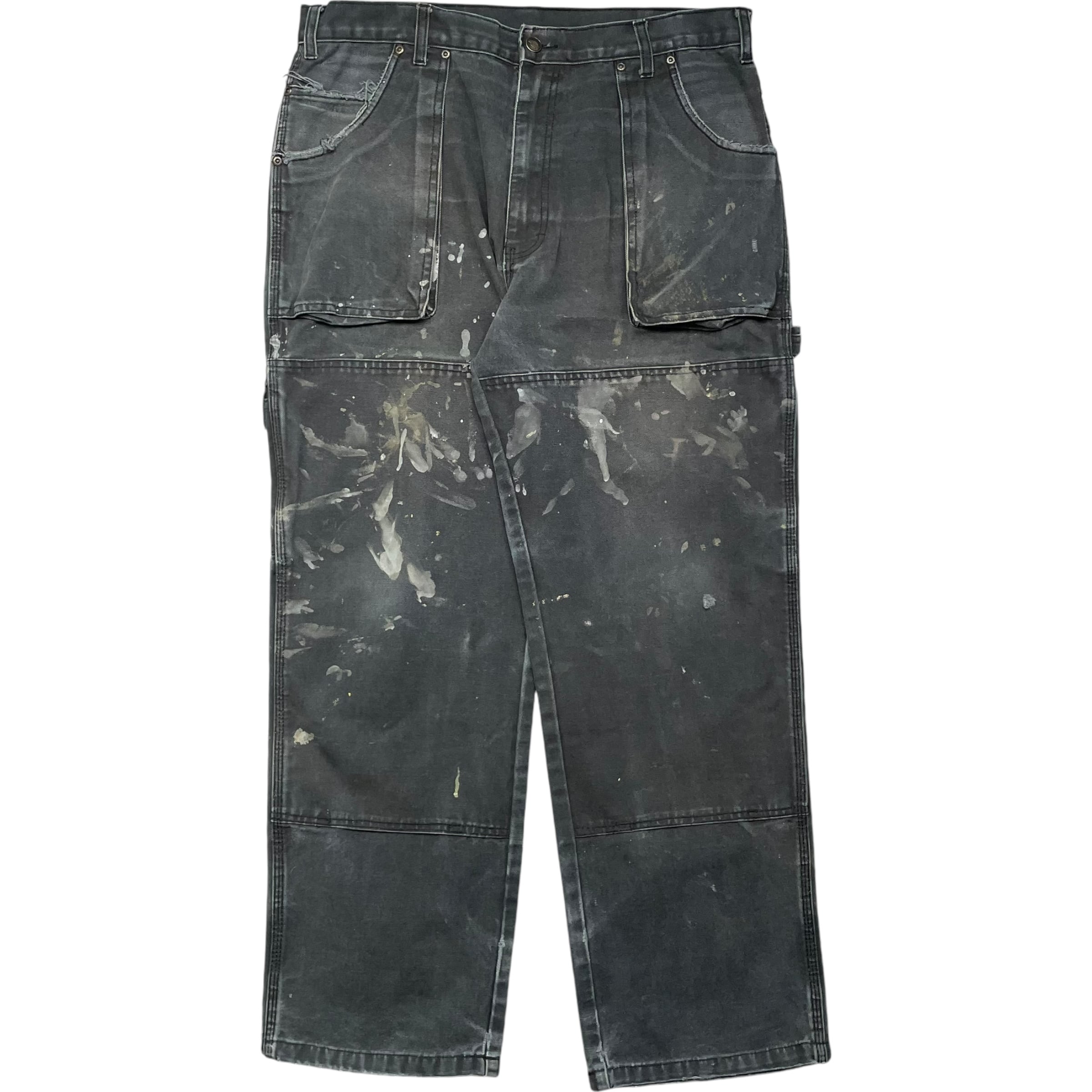 《実寸W36 L28》 Dickies ディッキーズ ダブルニー ワークパンツ ペインターパンツ ブラック no.4440