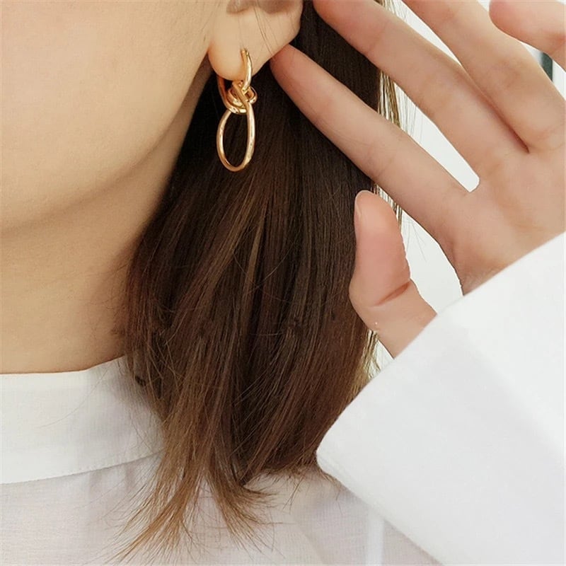 送料無料【予約商品】 (80073) チェーン ゴールド 大きめ お洒落 シンプル 大人可愛い パーティ 大人め