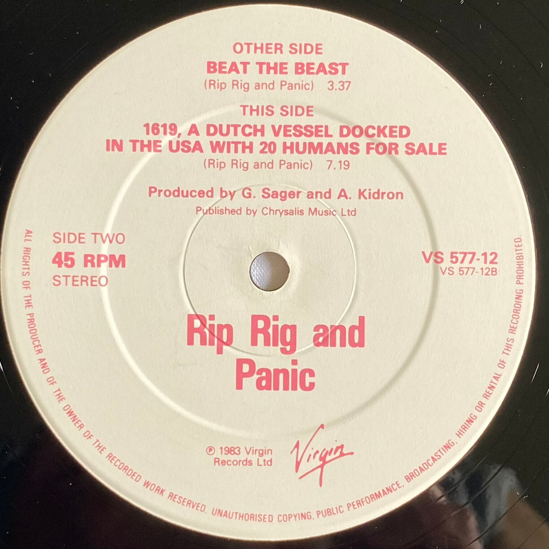 Special DJ Copy日本盤Rip Rig & Panic特別試聴版12 12EP】Rip Rig + Panic – Beat The Beast | マメシバレコード