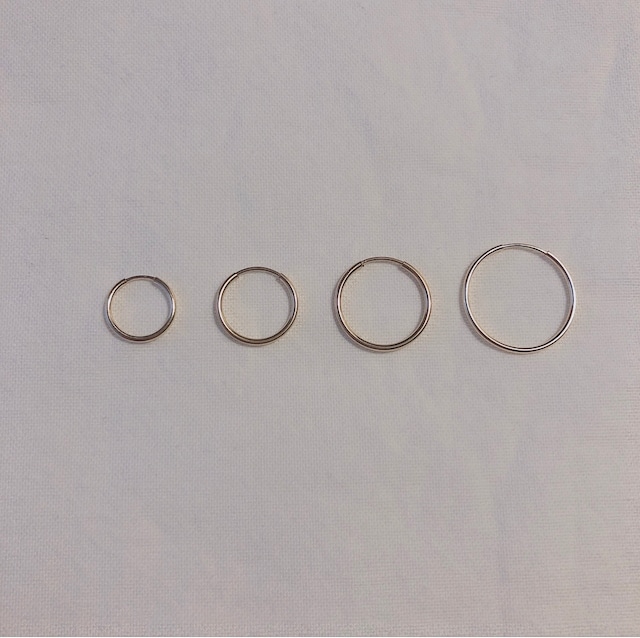14kgf hoop pierce（20mm.  pink goldあり。）