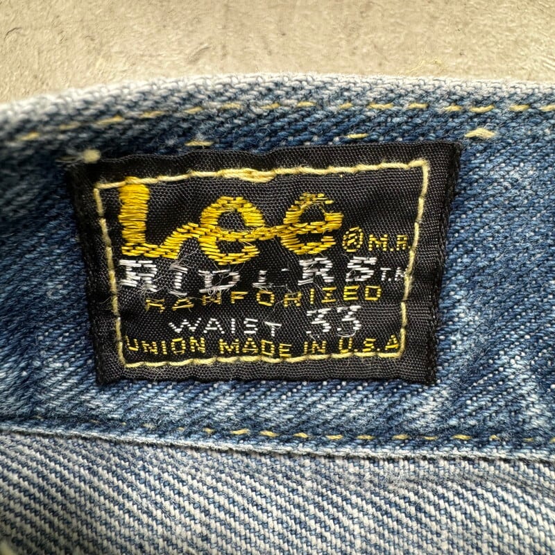 70's Lee RIDERS リーライダース 200Z デニムパンツ ストレート 70's Lee RIDERS リーライダース 200Z デニムパンツ ストレート