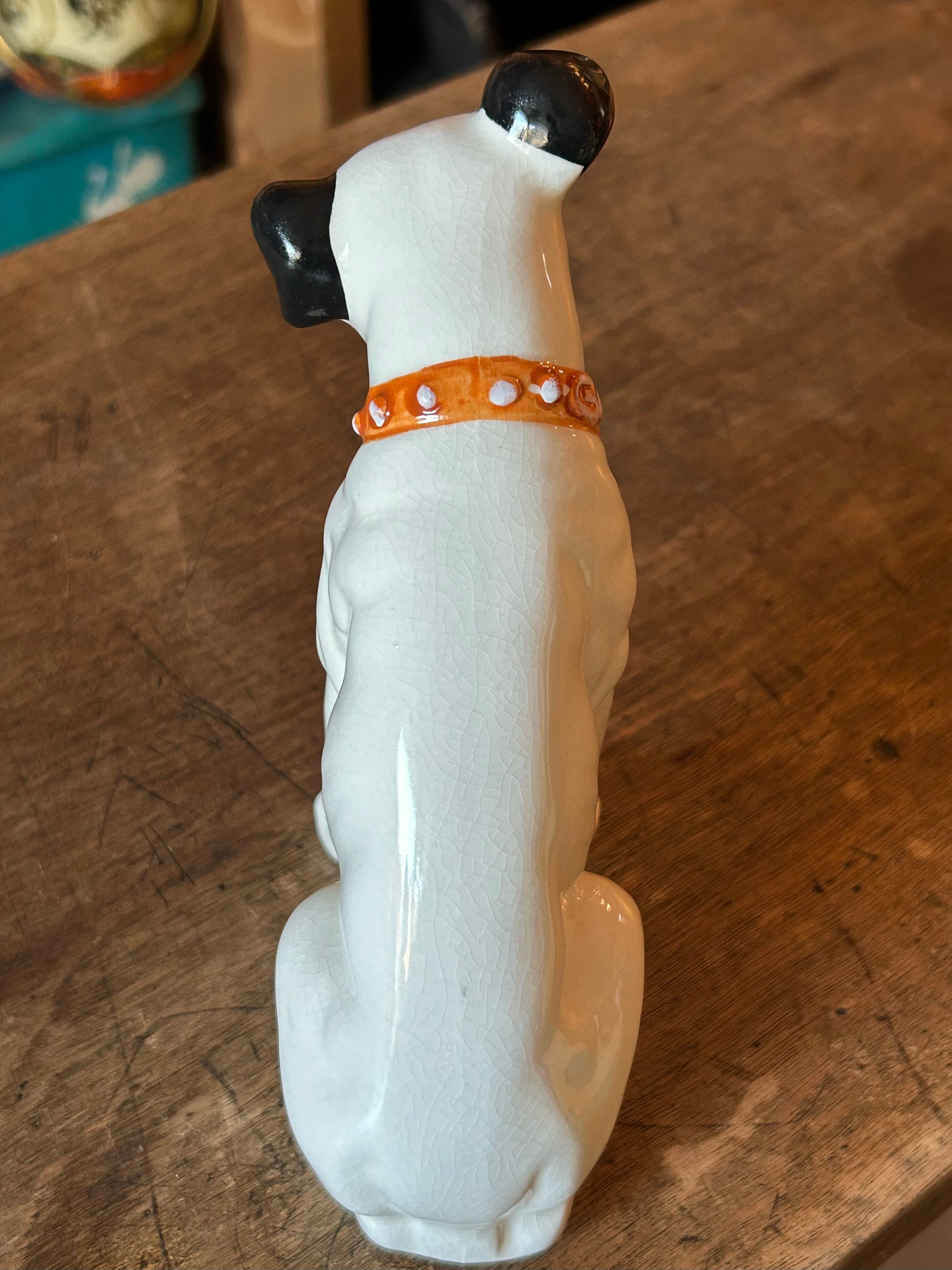 昭和レトロ Victor ビクター犬 ニッパーくん 陶器製 置物 | choice