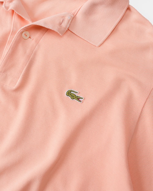[1970's-1980's] "CHEMESE LACOSTE" Moss stitch S/S Knit Polo (Made in France)