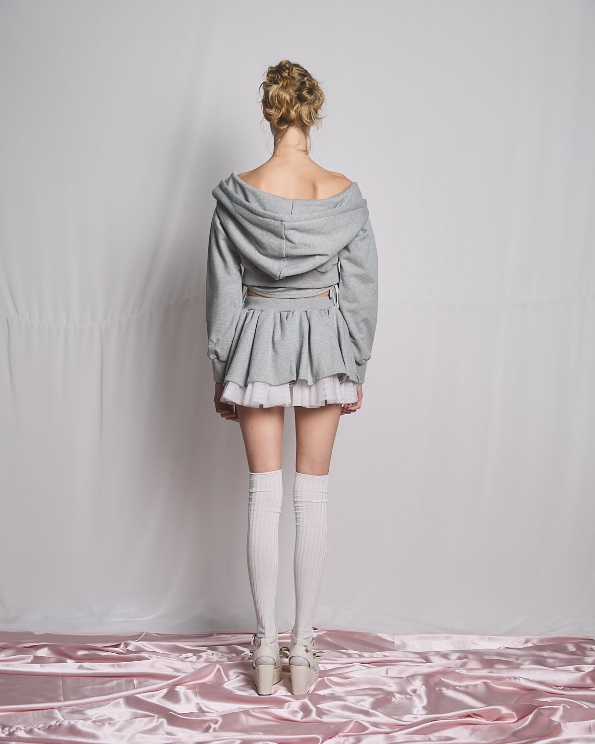S/S チュールレイヤードスウェットミニスカート | lilLilly official