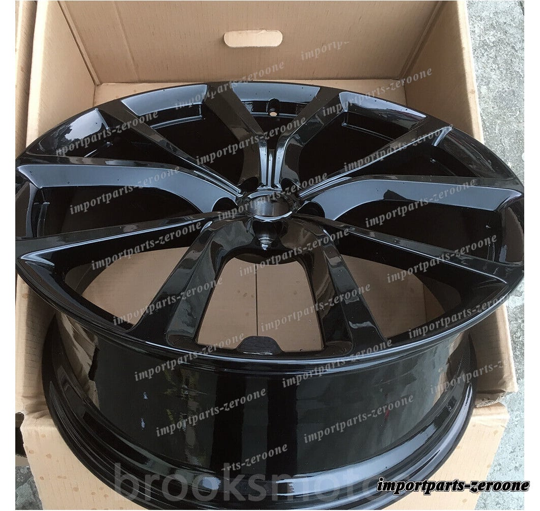 22インチ 5 スポークグロスブラックスタイル フォージドホイール