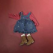 韓国子供服 / 26Autumn / raker / ミミジャンパースカート / 女子服 / キッズ服 / 秋服 *XS~L*
