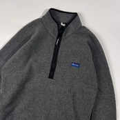 90s USA製 Penfield ペンフィールド POLARTEC ハーフジップ フリース プルオーバー L/グレー メンズ ビンテージ