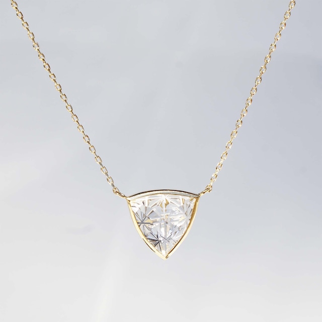 KIRIKO / Rock Crystal Necklace (Trilliant / KN001-CQ)