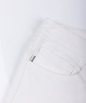 【#Re:room】SLIM STRAIGHT WHITE DENIM［REP246］