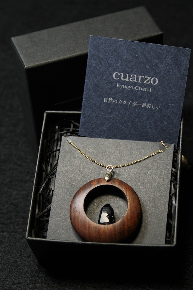 【211】宮崎スモーキー ローズウッドペンダント