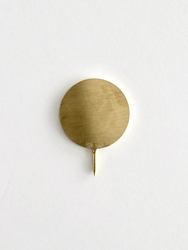 真鍮のプッシュピン 3個セット 円形 / SALO Brass Pin Set of 3 Globe