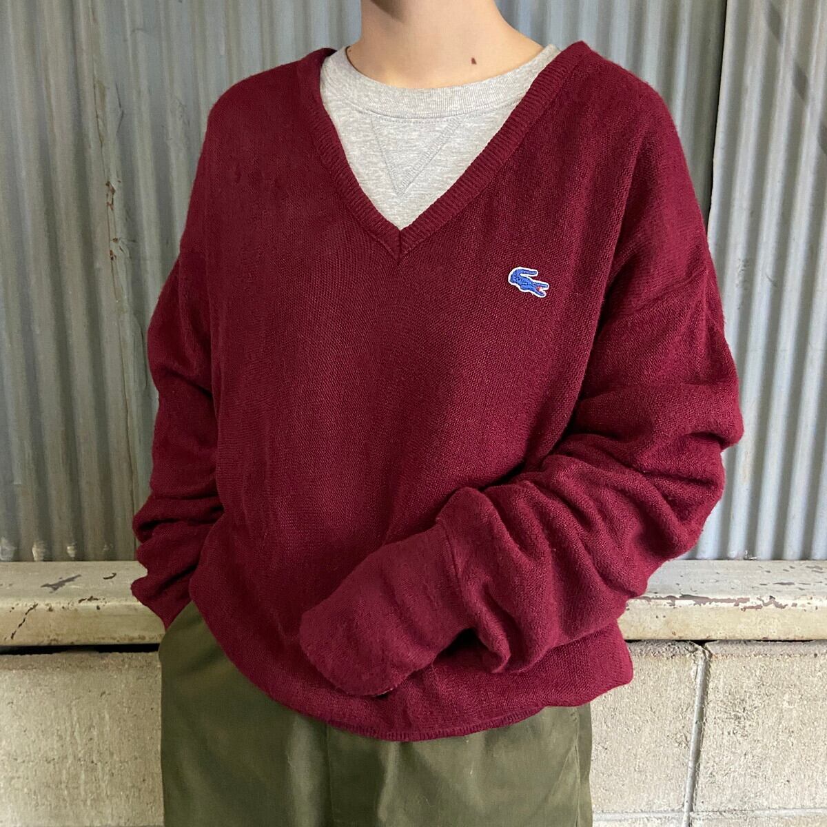 70年代〜80年代 アイゾッド ラコステ アクリルニットセーター メンズL