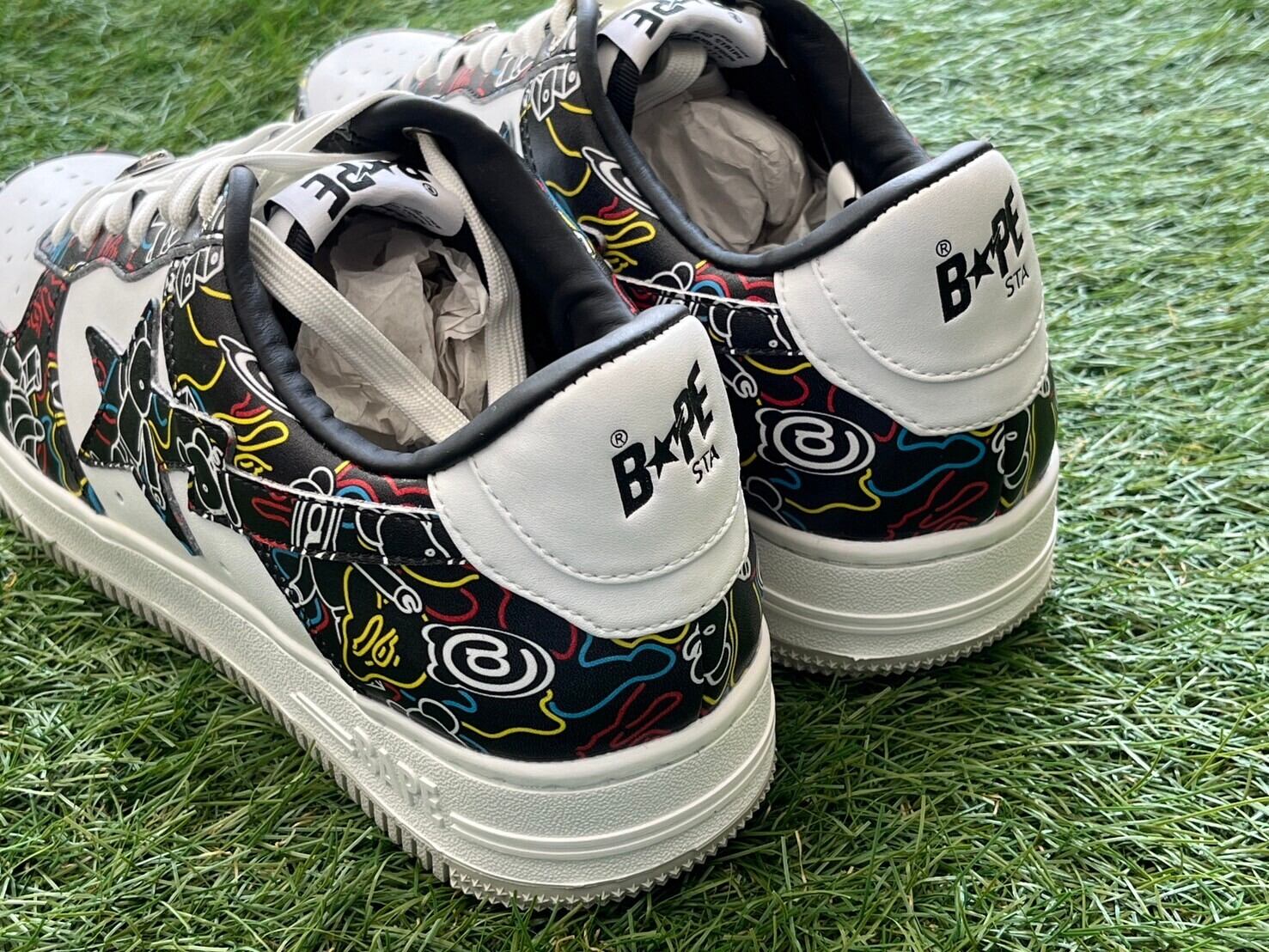 A BATHING APE × MEDICOM TOY BAPE STA CAMO BLACK 1H73191913 27.5cm 