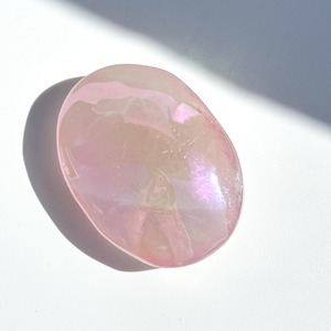 エンジェルオーラローズクォーツ パーム02✧ Angel Aura Rose Quartz ✧天然石・鉱物・パワーストーン・インテリア
