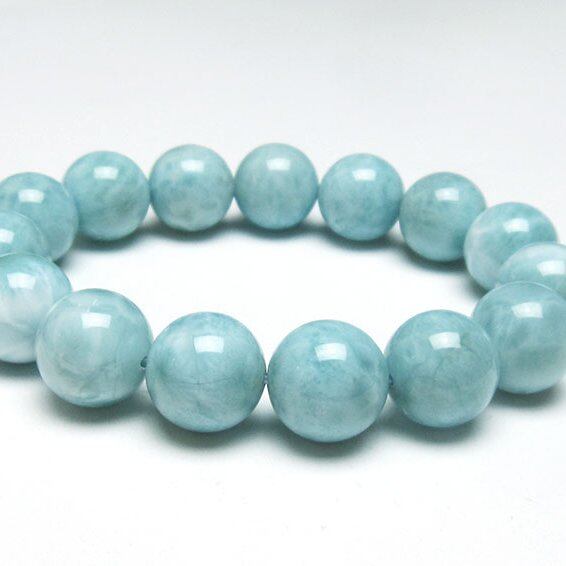 ラリマー ブレスレット 14mm 一点物 111-38282