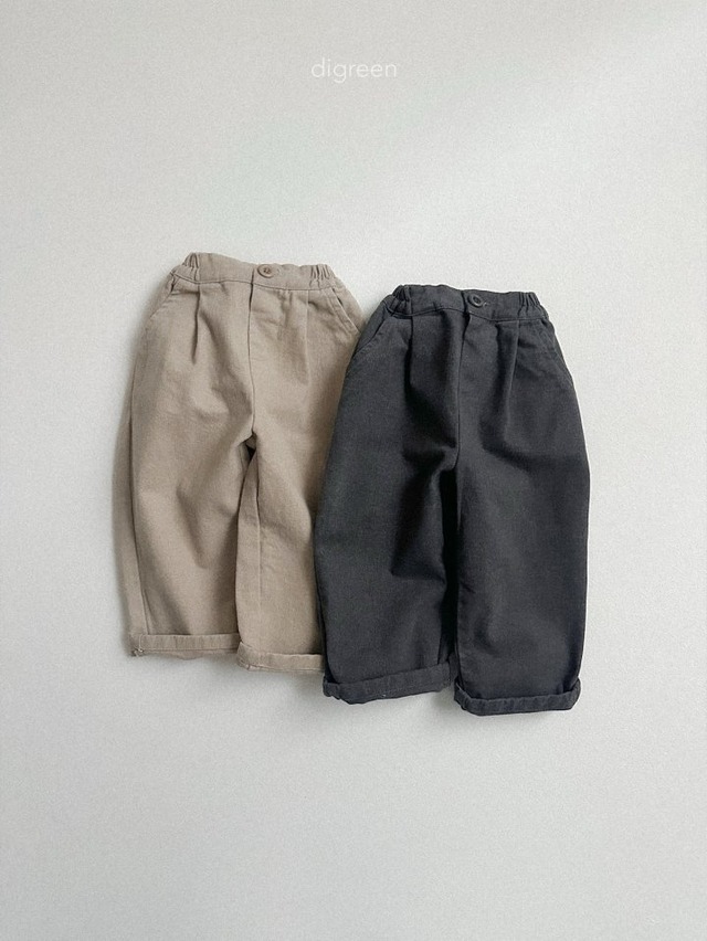digreen25wn_Minimal Pin Tuck Pants