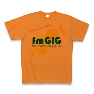   fm GIG オリジナルTシャツ（オレンジ）