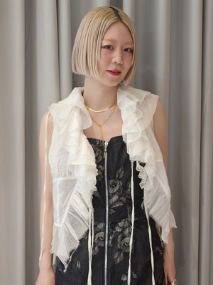【25SS】PRANK PROJECT プランクプロジェクト / Ruffle Frill Blouse / フリルブラウス