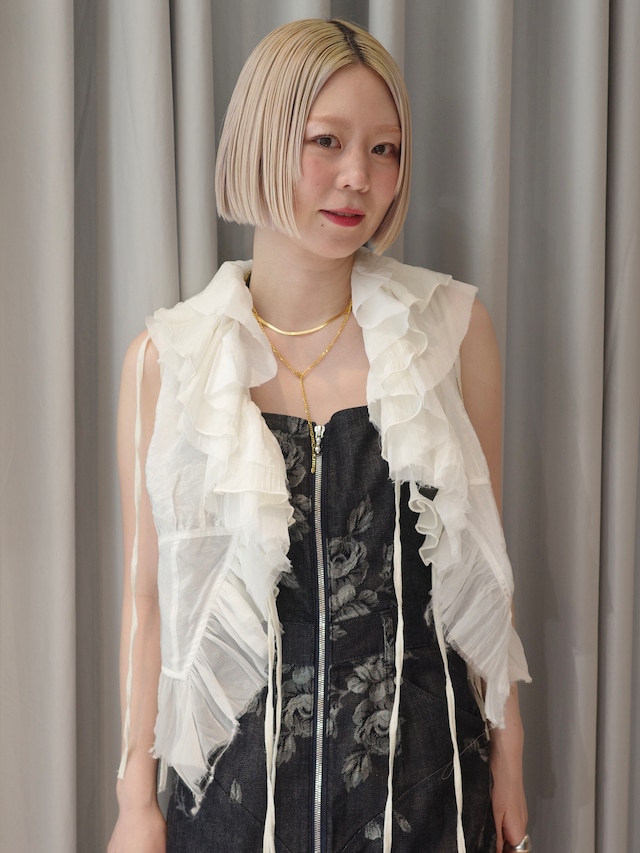 【25SS】PRANK PROJECT プランクプロジェクト / Ruffle Frill Blouse / フリルブラウス