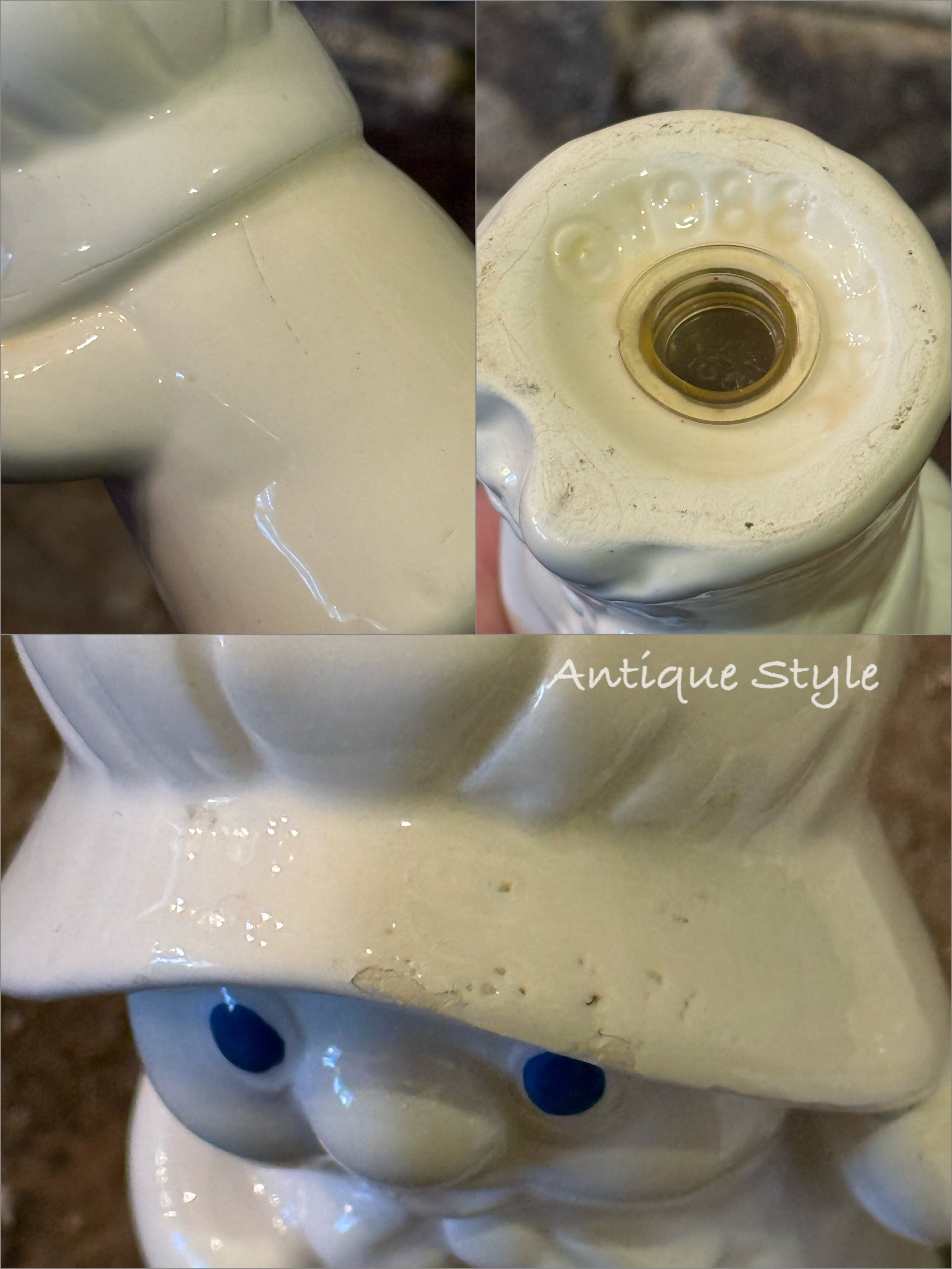 1988's 陶器 Doughboy ドゥーボーイ ソルト＆ペッパーセット ポッピン